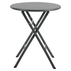 Τραπέζι Κήπου ArteLibre NOVA Μαύρο Μέταλλο Φ60x70cm