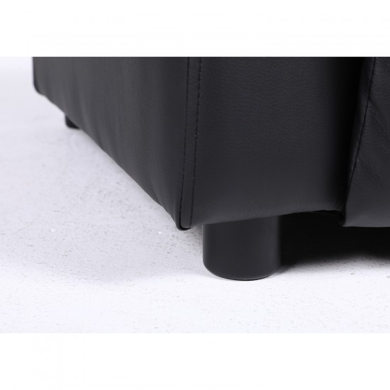 Πολυθρόνα Ανακλινόμενη ArteLibre RANA Μαύρο PU 80x95x103cm