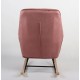 Πολυθρόνα Κουνιστή ArteLibre BERTIE Σάπιο Μήλο Βελούδο/Μέταλλο/Ξύλο 87x72x96cm