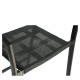 Σκαμπό Bar ArteLibre SANTORINI Μαύρο/Φυσικό Αλουμίνιο/Rattan 55x56x99cm