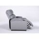 Πολυθρόνα Ανακλινόμενη ArteLibre RANA Γκρι Βελούδο 80x95x103cm