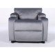 Πολυθρόνα Ανακλινόμενη ArteLibre RANA Γκρι Βελούδο 80x95x103cm