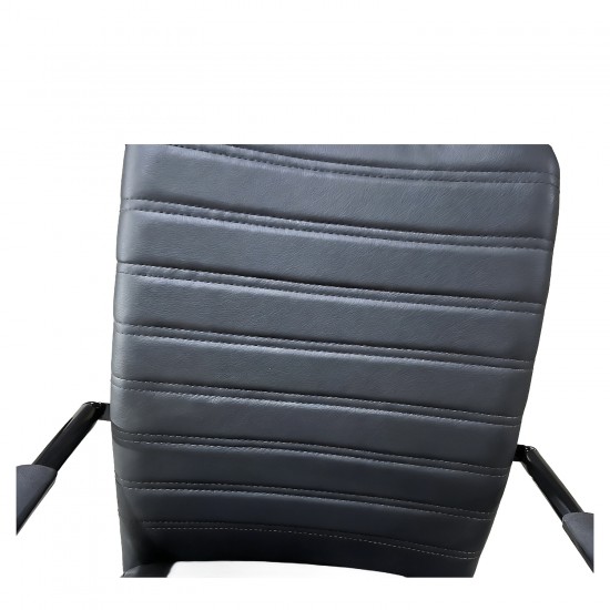 Καρέκλα Επισκέπτη ArteLibre AERIX Μαύρο PU/Μέταλλο 54x60x96cm