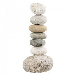 Κηροπήγιο Φυσική Πέτρα Γκρι Φυσικά Χρώματα 11X9X23Cm 11X9X23Cm