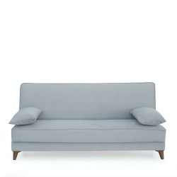 Καναπές Κρεβάτι Τριθέσιος ArteLibre LEO Ανοιχτό Γκρι 190x84x86cm
