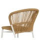 Καρέκλα Κήπου ArteLibre RIVIERA Λευκό/Φυσικό Αλουμίνιο/Rattan 57x61x79cm