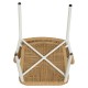 Καρέκλα Κήπου ArteLibre RIVIERA Λευκό/Φυσικό Αλουμίνιο/Rattan 57x61x79cm