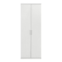 Ντουλάπα Δίφυλλη ArteLibre REIDUN Λευκό Μοριοσανίδα 60x50x195cm