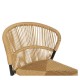 Καρέκλα Κήπου ArteLibre RIVIERA Μαύρο/Φυσικό Αλουμίνιο/Rattan 57x61x79cm