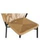 Καρέκλα Κήπου ArteLibre RIVIERA Μαύρο/Φυσικό Αλουμίνιο/Rattan 57x61x79cm