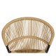 Καρέκλα Κήπου ArteLibre RIVIERA Μαύρο/Φυσικό Αλουμίνιο/Rattan 57x61x79cm