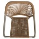 Πολυθρόνα Κήπου ArteLibre MOOREA Μπεζ/Φυσικό Αλουμίνιο/Rattan 58x56x79cm