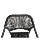 Πολυθρόνα Κήπου ArteLibre MOOREA Ανθρακί Αλουμίνιο/Rattan 58x56x79cm