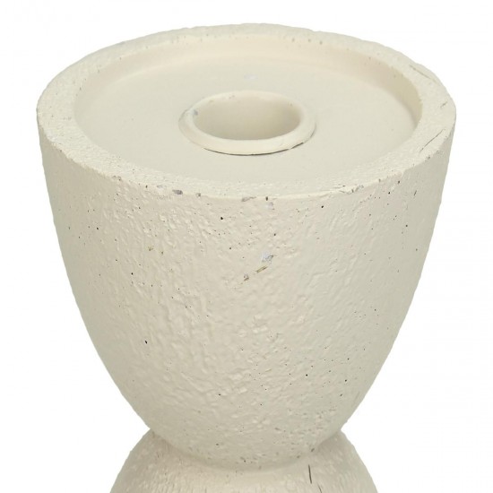 Κηροπήγιο ArteLibre Στολίδι Ιβουάρ Polyresin 11x11x15cm