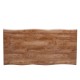 Τραπέζι Τραπεζαρίας ArteLibre AOSA Honey Maple/Μαύρο MDF/Μέταλλο 160x90x76cm