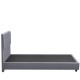 Κρεβάτι Ημίδιπλο ArteLibre TAMAHAWK Γκρι Ύφασμα 212x136x106cm (Στρώμα 120x200cm)