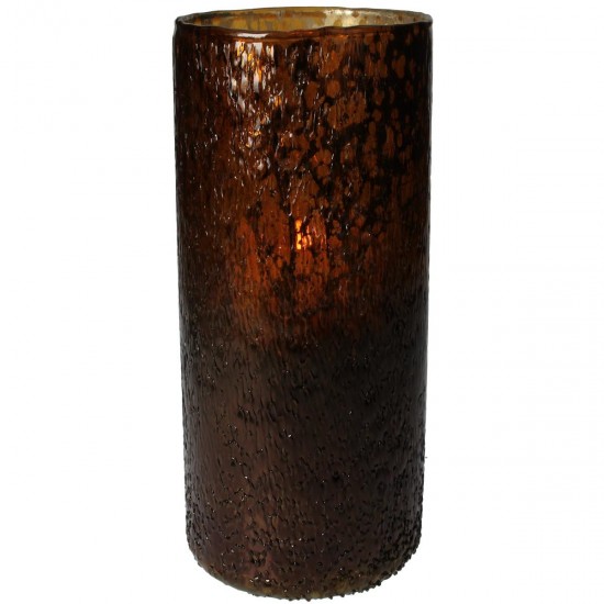 Κηροπήγιο ArteLibre Amber Γυαλί 12x12x20cm