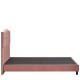 Κρεβάτι Ημίδιπλο ArteLibre JUNIPER Σάπιο Μήλο Ύφασμα 209x132x125cm (Στρώμα 120x200cm)