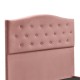 Κρεβάτι Ημίδιπλο ArteLibre JUNIPER Σάπιο Μήλο Ύφασμα 209x132x125cm (Στρώμα 120x200cm)