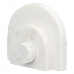 Βιβλιοθήκες Μάρμαρο Μπεζ Λευκό 12X5X11Cm 12X5X11Cm