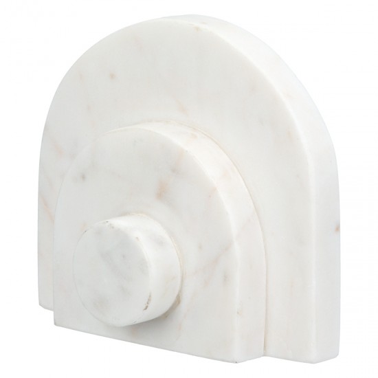 Βιβλιοθήκες Μάρμαρο Μπεζ Λευκό 12X5X11Cm 12X5X11Cm