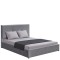 Κρεβάτι Υπέρδιπλο ArteLibre YUMA Γκρι Ύφασμα 214x1170x10cm (Στρώμα 160x200cm)