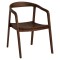 Καρέκλα Επαγγελματική ArteLibre SCHUMET RAMUS Καρυδί/Rubberwood Ξύλο 56x56x78cm