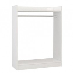 Κρεμάστρα Δαπέδου ArteLibre AADAN Λευκό Μοριοσανίδα/Μέταλλο 93.5x36x120cm