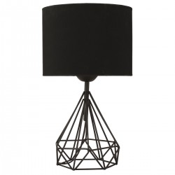 Φωτιστικό Επιτραπέζιο ArteLibre BIE Μαύρο Μέταλλο 22x55cm