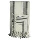 Ριχτάρι ArteLibre Ριγέ Μαύρο Βαμβακερό 130x170cm