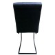 Καρέκλα Τραπεζαρίας ArteLibre ESTRELLA Γκρι/Μαύρο PU/Μέταλλο 43x56x95cm