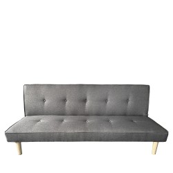 Καναπές Κρεβάτι Τριθέσιος ArteLibre MARILINA Γκρι Ύφασμα 181x86x75cm