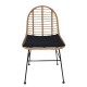 Καρέκλα Κήπου ArteLibre ACCIUS Φυσικό/Μαύρο Μέταλλο/Rattan 49x56x84cm