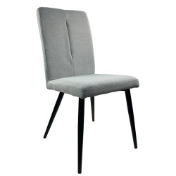 Καρέκλα Τραπεζαρίας ArteLibre FANDANGO Γκρι/Μαύρο Ύφασμα/Μέταλλο 43x56x90cm