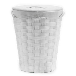 Καλάθι Απλύτων Λευκό Φ40x49cm