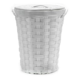Καλάθι Απλύτων Λευκό Φ43cm