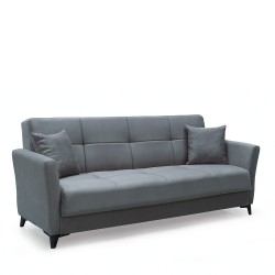 Καναπές Κρεβάτι Τριθέσιος ArteLibre JAVIER 3S Γκρι 210x84x86cm