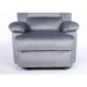 Πολυθρόνα Ανακλινόμενη ArteLibre CARINAE Γκρι Βελούδο 93x90x100cm