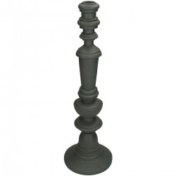 Κηροπήγιο ArteLibre Γκρι Polyresin 13.5x13.5x41cm