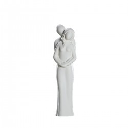 Διακοσμητικό ArteLibre Ζευγάρι Κρεμ Κεραμικό 9x9x36cm