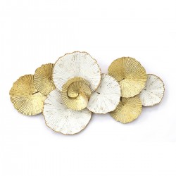 Διακοσμητικό Τοίχου ArteLibre Κύκλοι Μέταλλο 92.5x49.5x7cm