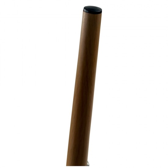 Σκαμπό Bar ArteLibre MARANTA Γκρι/Φυσικό PP/Μέταλλο 45x46x97cm
