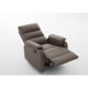 Πολυθρόνα Ανακλινόμενη ArteLibre TALITHA Καφέ PU 79x97x101cm