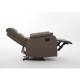 Πολυθρόνα Ανακλινόμενη ArteLibre TALITHA Καφέ PU 79x97x101cm
