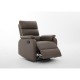 Πολυθρόνα Ανακλινόμενη ArteLibre TALITHA Καφέ PU 79x97x101cm