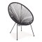 Πολυθρόνα ArteLibre Rattan Saturn Μαύρο 72x78x89cm