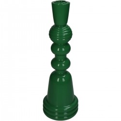 Κηροπήγιο ArteLibre Πράσινο Polyresin 10x10x30cm