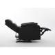 Πολυθρόνα Ανακλινόμενη ArteLibre TALITHA Μαύρο PU 79x97x101cm