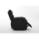 Πολυθρόνα Ανακλινόμενη ArteLibre TALITHA Μαύρο PU 79x97x101cm