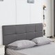 Κρεβάτι ArteLibre ANEMONE Γκρι PU 216x160.5x93cm (Στρώμα 150x200cm)